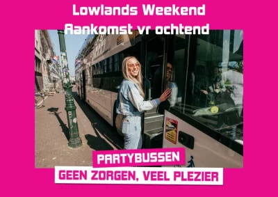 Busreis naar Lowlands weekend (vr - ma) 2025